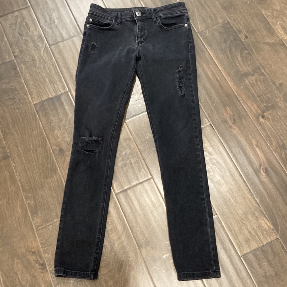 DL1961 Florence Insta Sculpt Scorch Black Skinny Jeans size 27